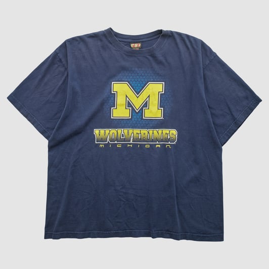 Michigan Wolverines TSI Sportswear 90s T-shirt - Navy - 2XL by Fanatics Real Vintage