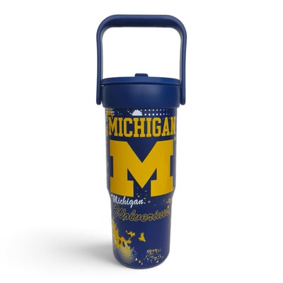 Michigan Wolverines Pegasus 32oz. Conference Commotion Stainless Steel ProCarry Tumbler
