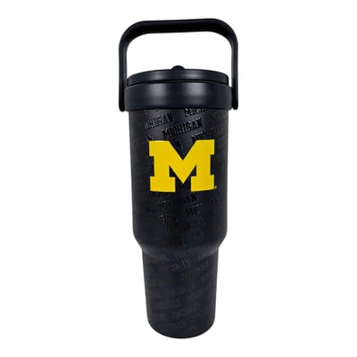 Michigan Wolverines Pegasus 40oz. 5-D Logo Wordmark Stainless Steel ProCarry Tumbler