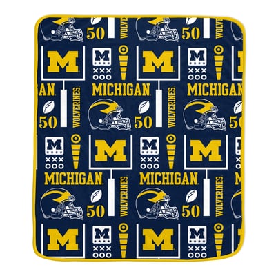 Michigan Wolverines Pegasus Team Spirit 60" x 70" Ultra Soft Blanket