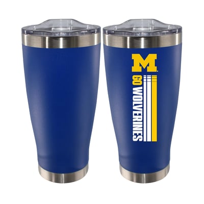 Michigan Wolverines The Memory Company 20oz. Let's Go Stainless Steel Tumbler