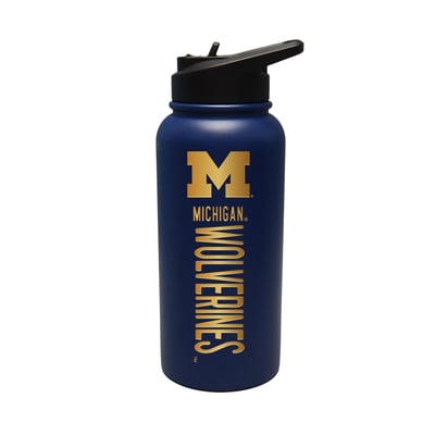 Michigan Wolverines The Memory Company 32oz. Stainless Steel Gold Lettering Tumbler