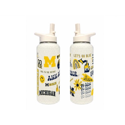 Michigan Wolverines The Memory Company 34oz. Bling Quencher Bottle