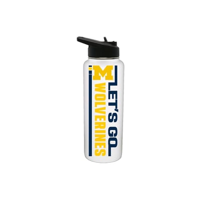 Michigan Wolverines The Memory Company 34oz. Let's Go Stainless Steel Quencher Bottle
