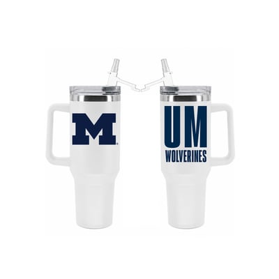 Michigan Wolverines The Memory Company 40oz. Stainless Steel Tumbler with Flip Straw