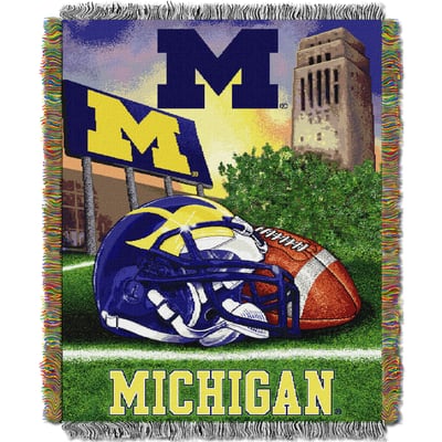 Michigan Wolverines The Northwest Company 48'' x 60'' Home Advantage Woven Throw