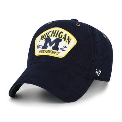 Michigan Wolverines '47 Unisex Accordia Corduroy MVP Adjustable Hat - Navy