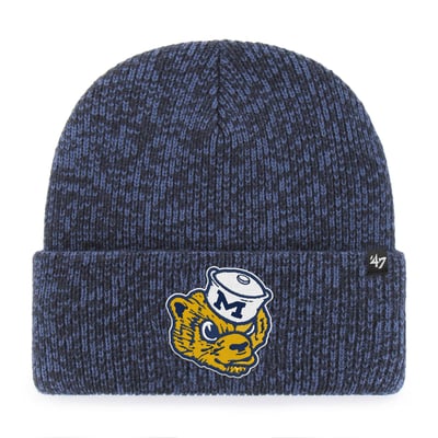 Michigan Wolverines '47 Unisex Brain Freeze Cuff Knit Hat - Navy