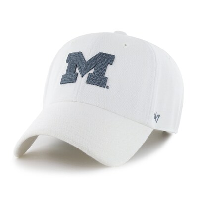 Michigan Wolverines '47 Unisex Chain Stitch Clean Up Adjustable Hat - White