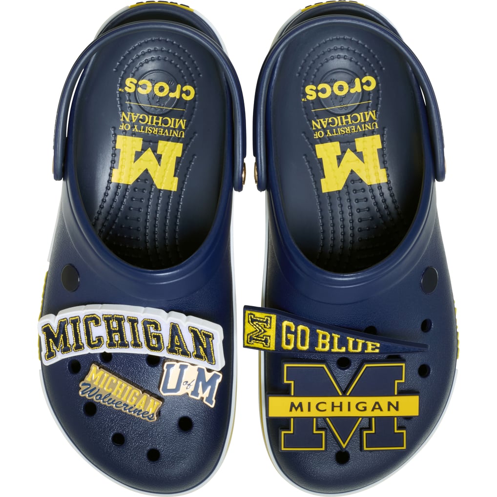  Michigan Wolverines Crocs Unisex Classic Clog - Navy