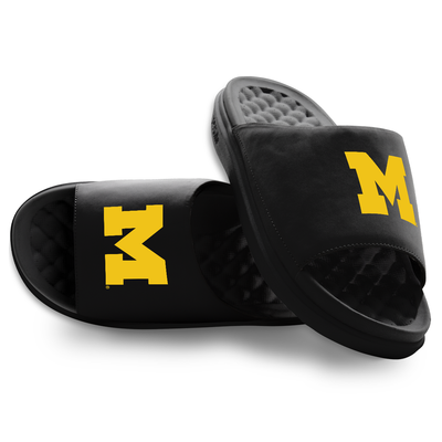 Michigan Wolverines ISlide Unisex Shattered Slide Sandals - Navy