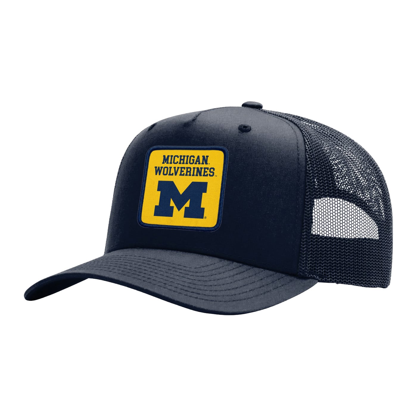 Michigan Wolverines Unisex Uscape Apparel Wild Side Patch Trucker ...