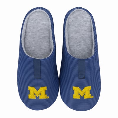Michigan Wolverines ZooZatz Unisex Ribbed Slide Slippers