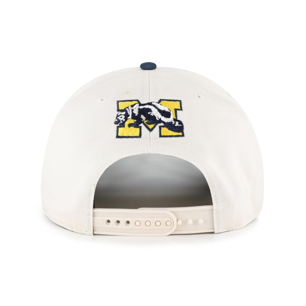 Michigan Wolverines '47 Women's Rope Script Hitch Adjustable Hat - Cream/Navy