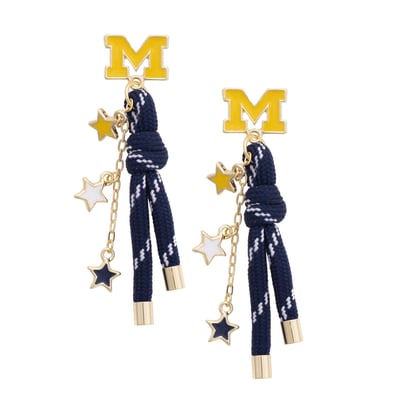 Michigan Wolverines CANVAS Style Women's Paracord Earrings