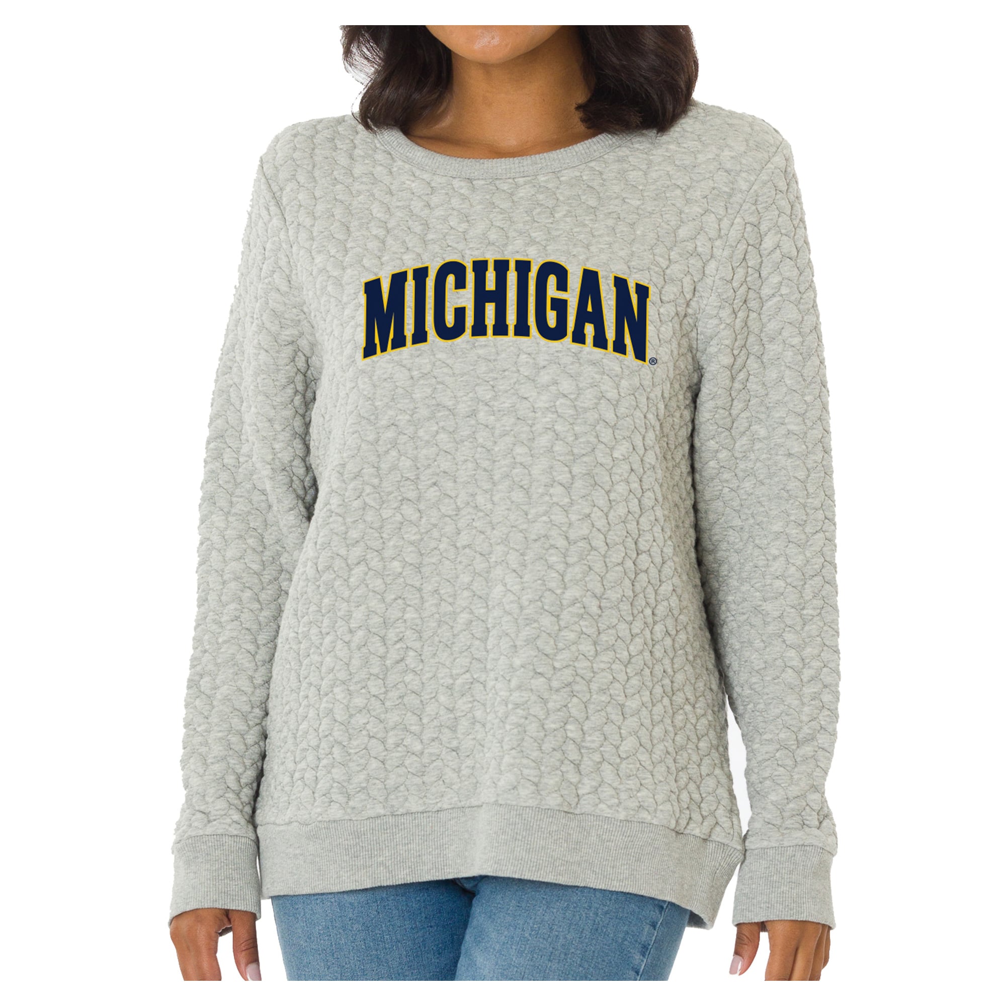 Flying Colors Apparel Michigan Wolverines Women's Heather Gray Kinsley ...
