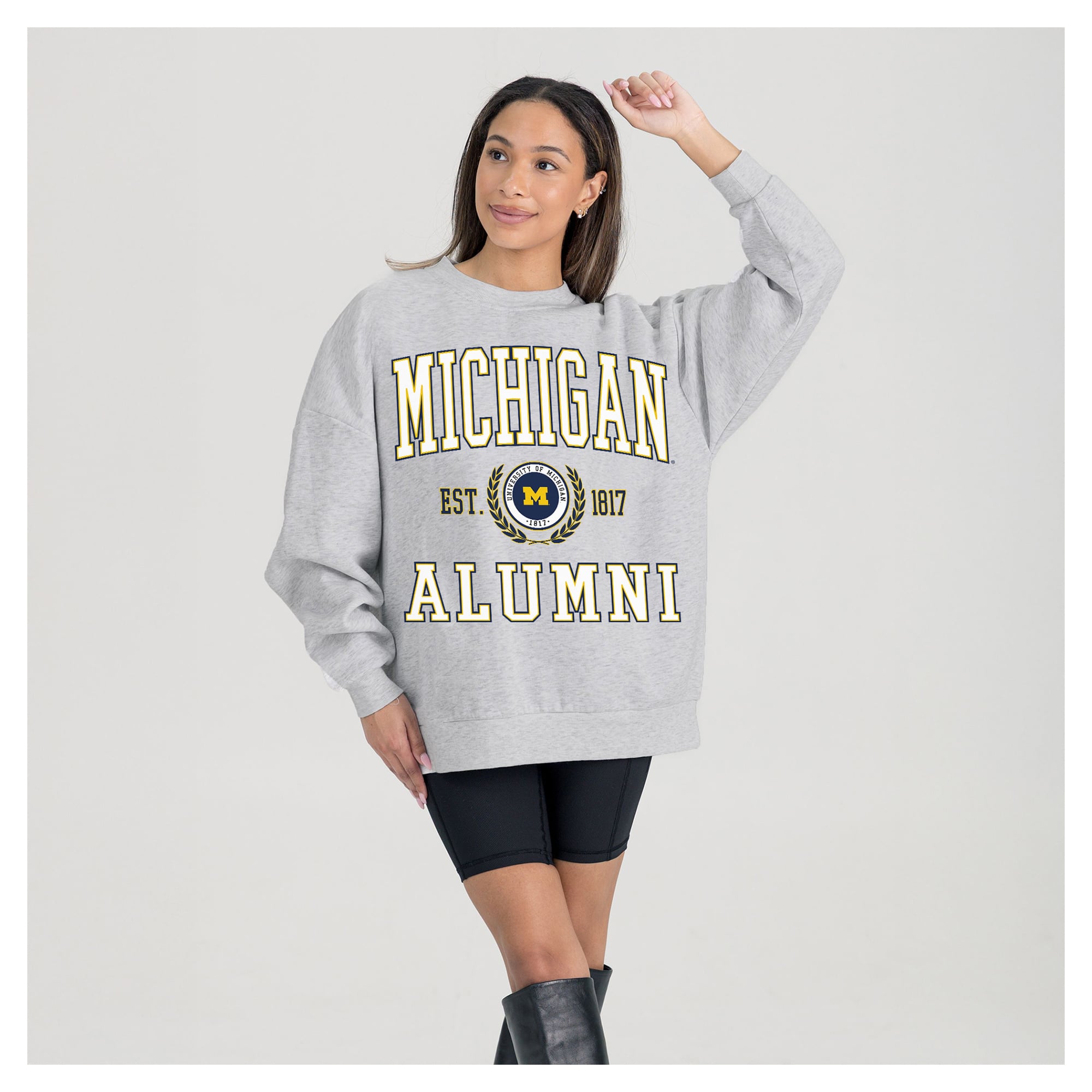 Gameday Couture Women's Degree Unlocked Oversized Sweatshirt Ash