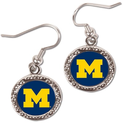 Michigan Wolverines WinCraft Women's Round Dangle Earrings