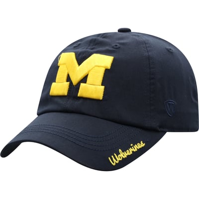 Michigan Wolverines Top of the World Women's Staple Adjustable Hat - Navy
