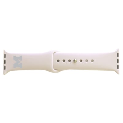 Michigan Wolverines Women's 38/40mm Apple Watch Band - White