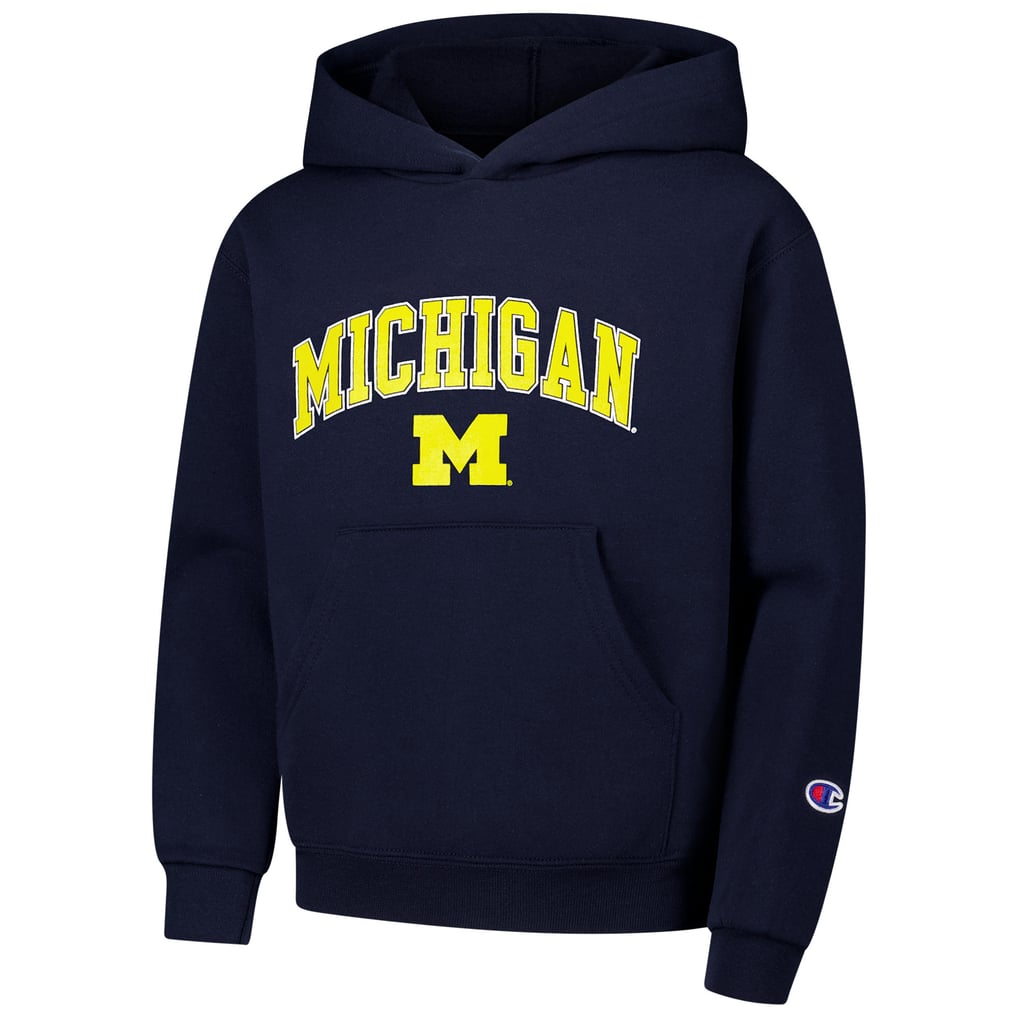 Michigan Wolverines Champion Youth Campus Pullover Hoodie - Navy