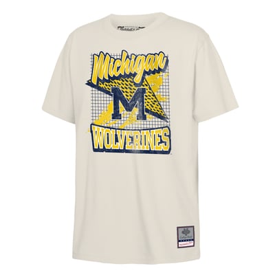 Michigan Wolverines Mitchell & Ness Youth Collegiate T-Shirt - Natural
