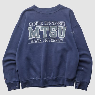 Middle Tennessee State University Jansport 90s Pullover Sweatshirt - Navy - M by Fanatics Real Vintage