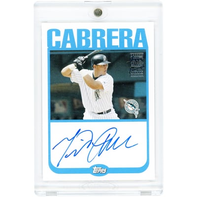 Miguel Cabrera Florida Marlins Autographed 2004 Topps #TA-MC Card