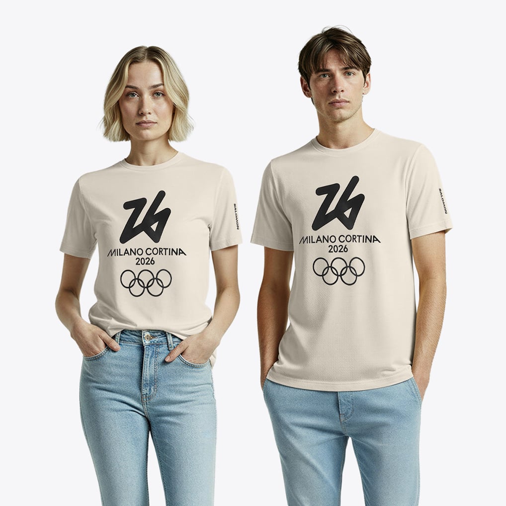Milano Cortina 2026 Olympics Salomon Logo T-Shirt - Unisex