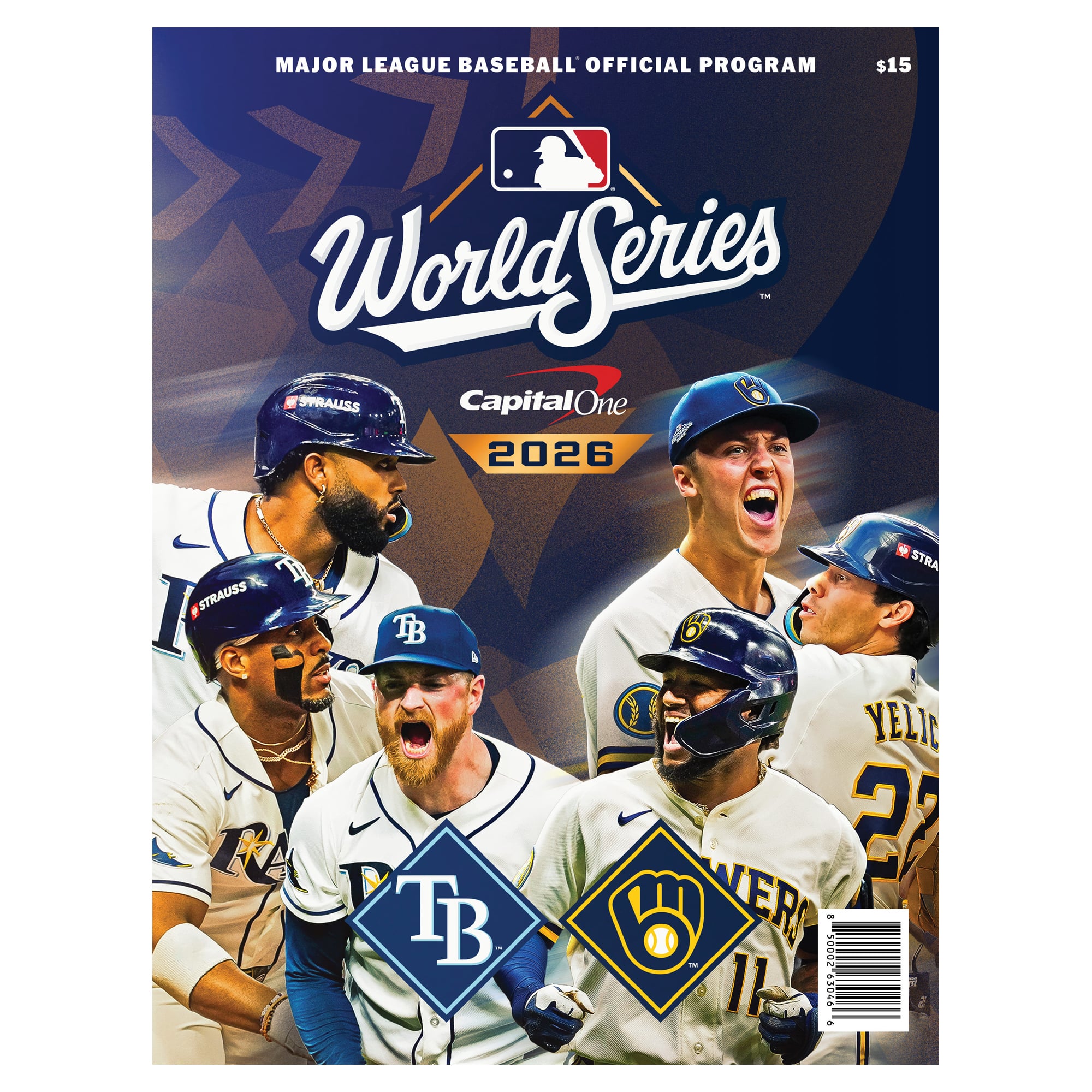 Milwaukee Brewers vs. Tampa Bay Rays 2026 World Series Matchup Program