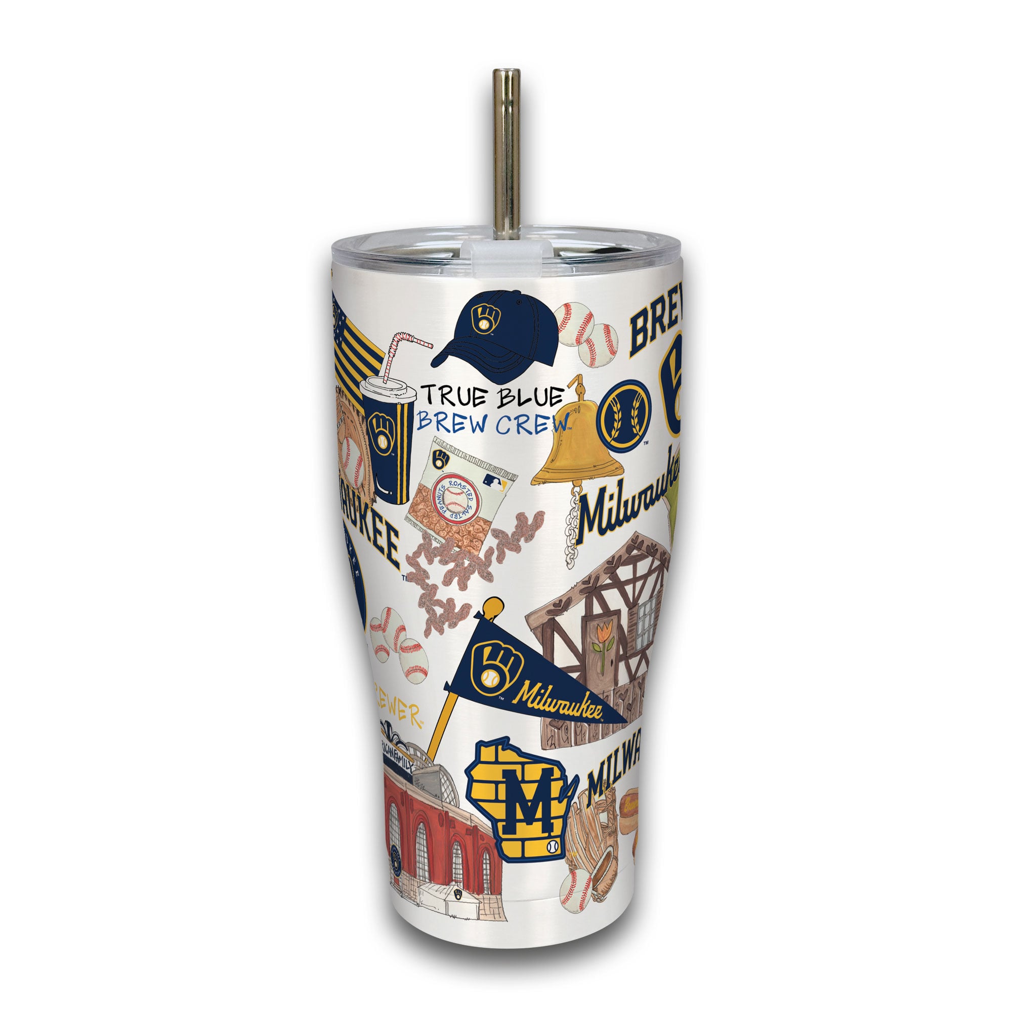 Milwaukee Brewers Stainless Steel 30oz. Icon Tumbler