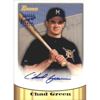 1998 Bowman Certified Blue Autographs #23 Chad Green