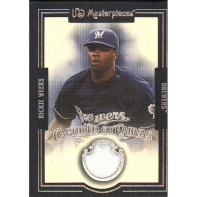 2007 UD Masterpieces Captured on Canvas #RW Rickie Weeks