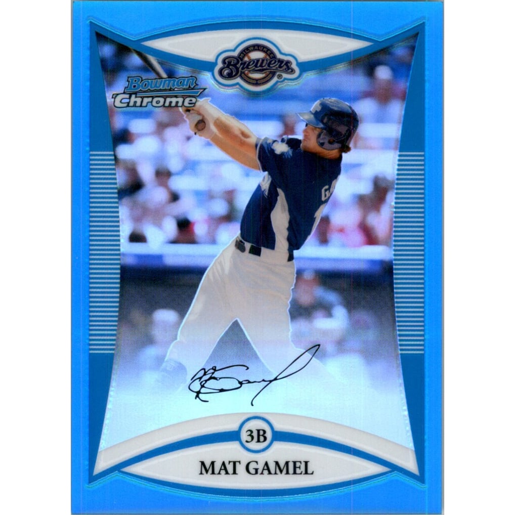 2008 Bowman Chrome Draft Prospects Blue Refractors #BDPP83 Mat Gamel FG