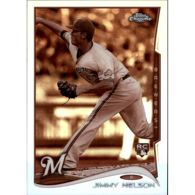 2014 Topps Chrome Sepia Refractors #203 Jimmy Nelson