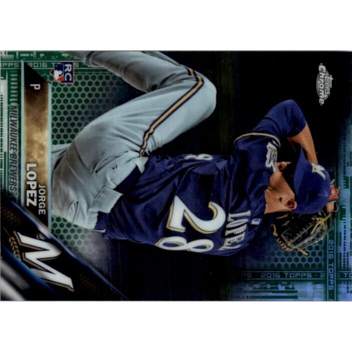 2016 Topps Chrome Green Refractors #94 Jorge Lopez