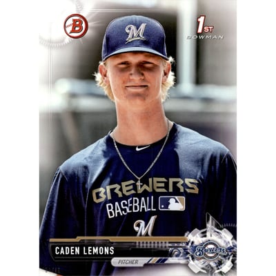 2017 Bowman Draft 5x7 #BD66 Caden Lemons