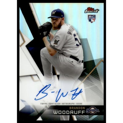 2018 Finest Autographs #FABW Brandon Woodruff