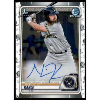 2020 Bowman Chrome Prospect Autographs #CPANK Nick Kahle