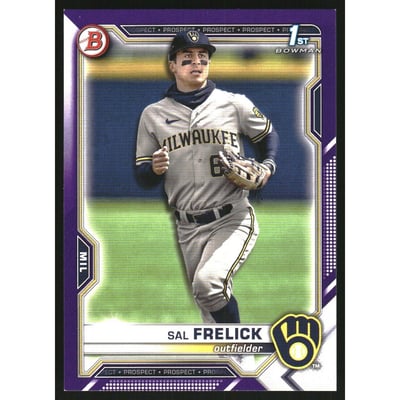 2021 Bowman Draft Purple #BD172 Sal Frelick