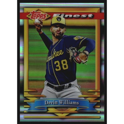 2021 Finest Flashbacks Refractors #79 Devin Williams