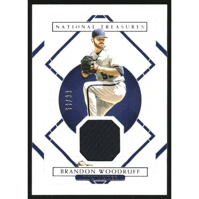 2021 Panini National Treasures #79 Brandon Woodruff JSY/99