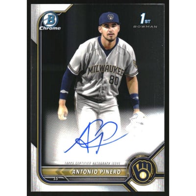 2022 Bowman Chrome Prospect Autographs #CPAAP Antonio Pinero