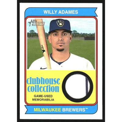 2023 Topps Heritage Clubhouse Collection Relics #CCRWA Willy Adames HN
