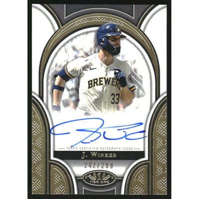 2023 Topps Tier One Prime Performers Autographs #PPAJWI Jesse Winker/299
