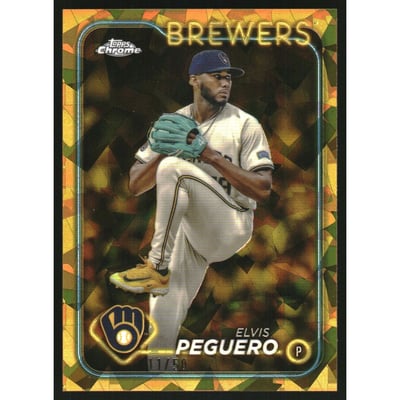 2024 Topps Chrome Update Sapphire Gold Refractors #USCS17 Elvis Peguero
