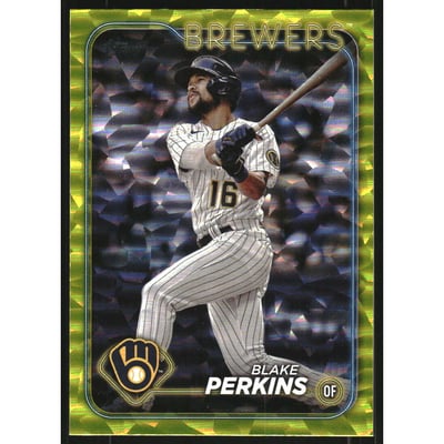 2024 Topps Yellow Crackle Foil Board #663 Blake Perkins