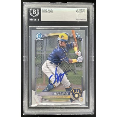 2025 Bowman Chrome #BCP-50 Jesus Made RC Auto BGS Authentic