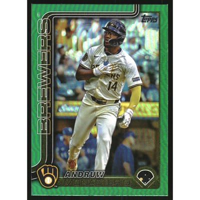 2025 Topps Green Rainbow Foil #581 Andruw Monasterio