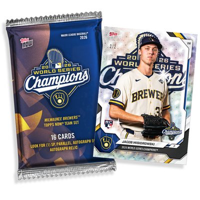 2026 World Series Champions - Milwaukee Brewers - MLB Topps NOW® 15-Card Team Set